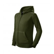 Trendy Zipper Sweatshirt für Kinder (Militär)