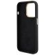 7. Guess Silicone Logo Strass 4G Case für iPhone 15 Pro - Schwarz