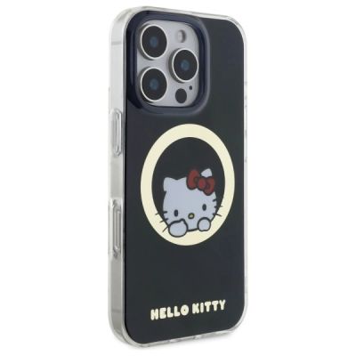 4. Hello Kitty IML Sweet Kitty Magsafe Hülle für iPhone 16 Pro – Schwarz