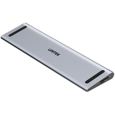 15. UNITEK KVM-Dockingstation mit 2x HDMI, 1x DP 4K, USB-C, MST, HDMI 2.0 und Standfuß