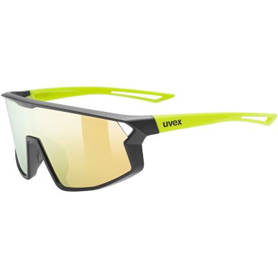 Kinderbrille Uvex Skyryse JR – black/yellow matt/mir.yellow