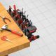 8. MACLEAN Wandorganizer / Werkzeugablage, Schwarz, Maße 40 x 14,5 x 4,6 cm, Größe M