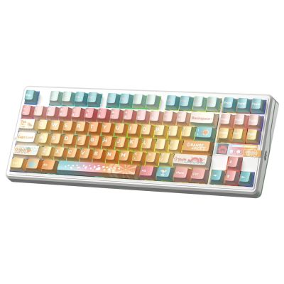 3. Gasket F87Pro V2 Orange Soda Kailh Meteorite Ice Cream Switch RGB-Tastatur AULA