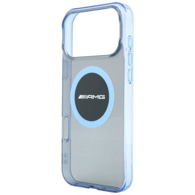 6. Mercedes AMG IML Transparent Bicolor Block MagSafe Hülle für iPhone 18 Pro Max / 17 Pro Max – Schwarz und Blau