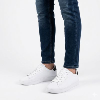 5. Herren-Sportschuhe aus Öko-Leder, weiß, Big Star TT174331