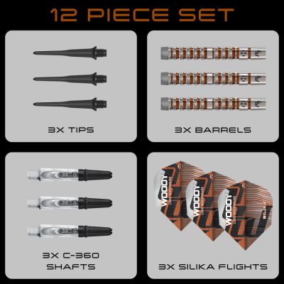 5. Harrows LUKE WOODHOUSE SERIE 3 Darts 90% Softip