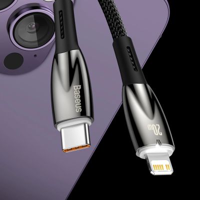 11. Baseus CADH000002 Lightning – USB-C PD-Kabel 20 W 480 Mbit/s 1 m – Weiß