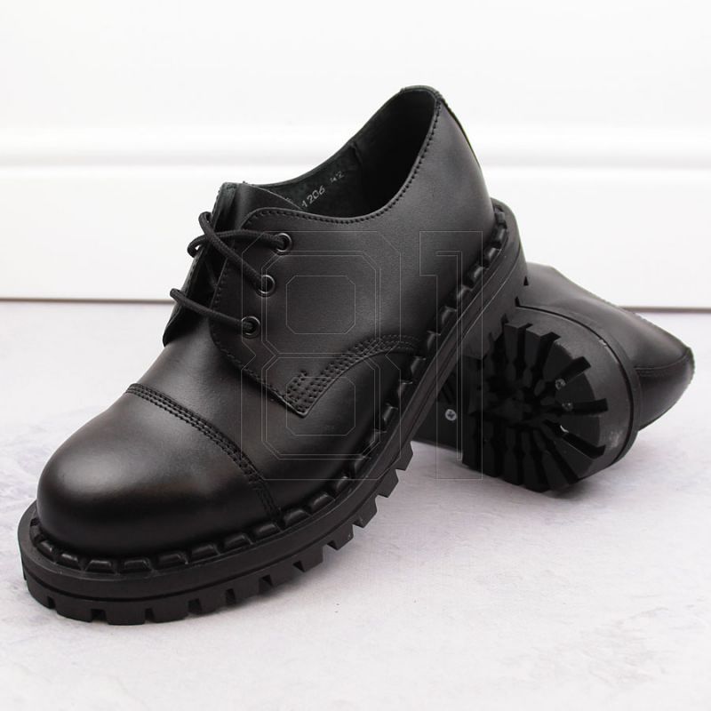 5. Gregor M GRE1206B Leder-Springerstiefel schwarz
