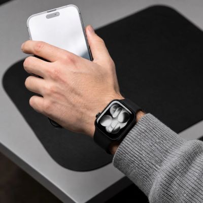 7. Tech-Protect Silikonarmband für Apple Watch 44 / 45 / 46 / 49 mm – Schwarz