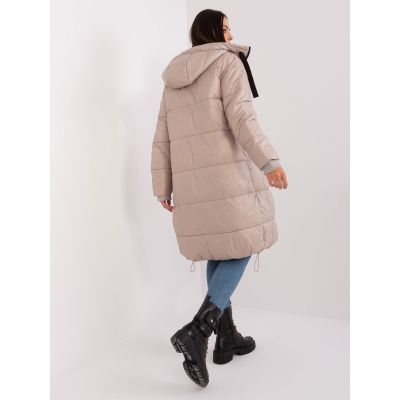 5. Damen Winter Beige Steppjacke SUBLEVEL lang knielang (D50048X44518B3)