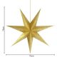 6. Dekorativer Papierstern, 75 cm, Gold