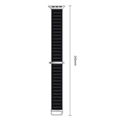 3. Tech-Protect Nylon Pro Armband für Apple Watch 44 / 45 / 46 / 49 mm – Schwarz