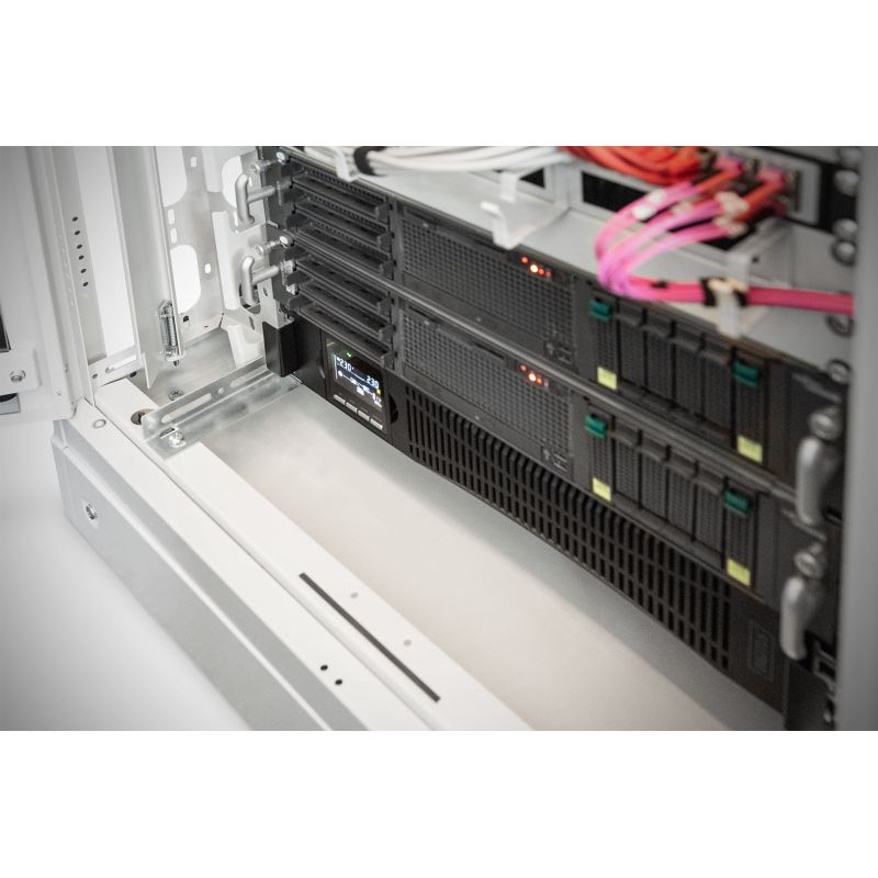 4. UPS Online Rack 19" LCD 1000VA/1000W 2x12V/9Ah 8xC13 1xC14 USB RS232 RJ45 D 325mm