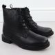 3. Gefütterte schwarze Damen-Lederboots im Worker-Stil Sergio Leone BT25172-S