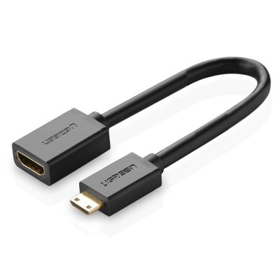 4. Ugreen adapterkabel HDMI (Buchse) - mini HDMI (Stecker) 4K 60 Hz Ethernet HEC ARC Audio 32 Kanäle 22 cm schwarz (20137)