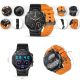 10. Gravity GT21-2 Smartwatch + oranges Silikonarmband
