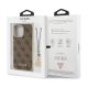 8. Guess GUHCP13LGF4GBR iPhone 13 Pro / 13 6.1 "braun / braunes Hardcase 4G Charms Collection