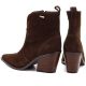 4. Damen-Lederstiefeletten, gefüttert, braune Cowboystiefel, Big Star SS274473