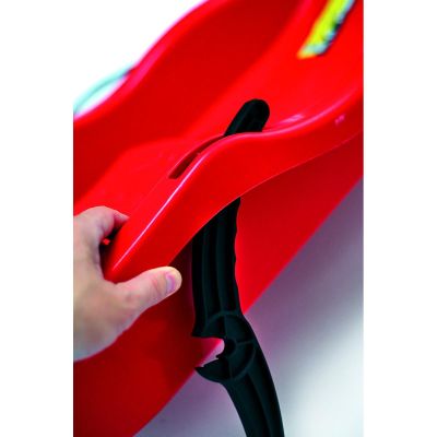 19. KUNSTSTOFFSCHLITTEN MIT BREMSEN RACE, ROT