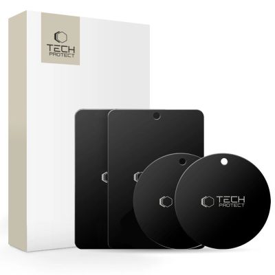 Tech-Protect MetalPlate Magnetplatten für Autohalterungen - schwarz (4 Stk.)