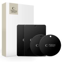 Tech-Protect MetalPlate Magnetplatten für Autohalterungen - schwarz (4 Stk.)
