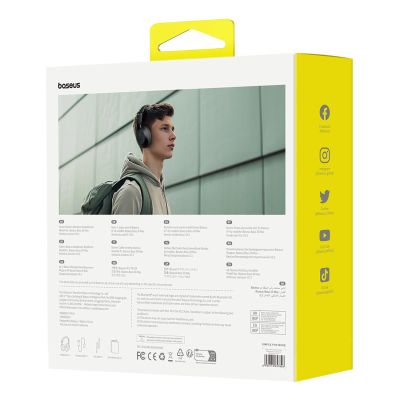 8. Baseus Bass 30 Max On-Ear-Bluetooth 5.3-Funkkopfhörer – Schwarz