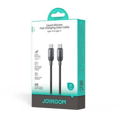 2. Joyroom S-A62 Lively Series 60W Schnelllade-Datenkabel (USB-C auf USB-C) 1,2 m – Schwarz