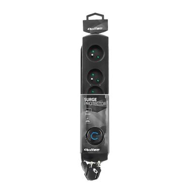 3. Qoltec 50104 Steckdosenleiste (1,5 m; schwarz)