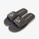 4. Kubota Flip-Flops aus Cord mit Klettverschluss, Graphit KUBKRZ-AW23-02-28