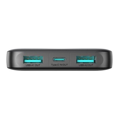 6. Powerbank Joyroom JR-PBF12 10000mAh 2.4A 2x USB-A 1x USB-C - schwarz