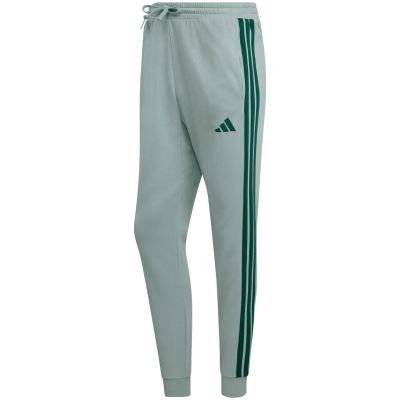 2. adidas Essentials 3-Streifen Fleecehose für Herren, Mint, KD4836