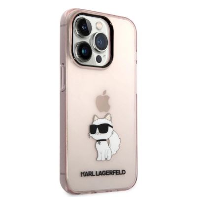 4. Karl Lagerfeld KLHCP14LHNCHTCP iPhone 14 Pro 6.1" pink/pink Hardcase Ikonik Choupette