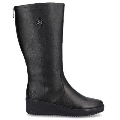 15. Rieker W RKR237B Wasserdichte Lederstiefel mit Lammwolle gefüttert