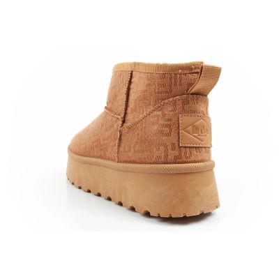 5. Lee Cooper Damen Winter Schneestiefel Modische Fell gefütterte Stiefeletten Braun