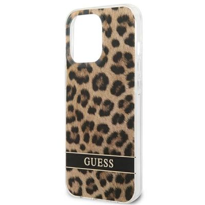 6. Guess GUHCP13LHSLEOW iPhone 13 Pro / 13 6.1" Braun/Braun Hardcase Leopard