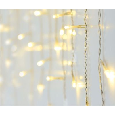 17. Weihnachtsbaumbeleuchtung, Außenbeleuchtung, 360°-LED-Steuerung, Timer, warmweißes, transparentes Kabel