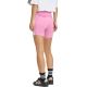3. adidas Essentials 3-Streifen Damen-Radlerhose mit hohem Bund, Pink, KT1625