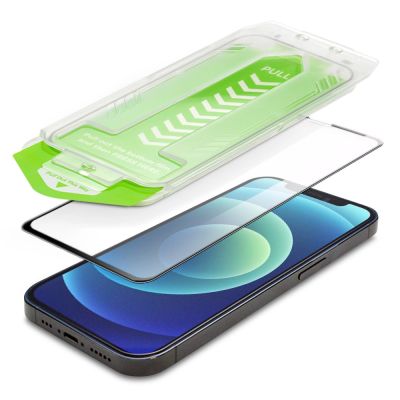 4. 9H gehärtetes Glas mit Montagerahmen für iPhone 14 Plus Wozinsky Premium Glass – Schwarz