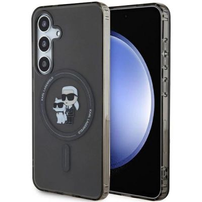 Karl Lagerfeld IML Karl&Choupette MagSafe Hülle für Samsung Galaxy S24 – schwarz
