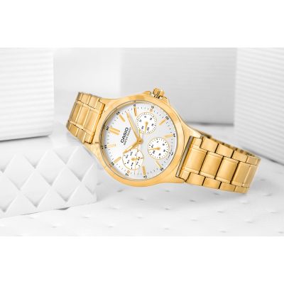 6. CASIO LTP-V300G-7 Damenuhr + Box