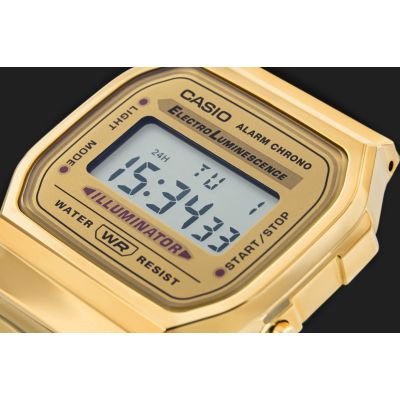 4. Unisex CASIO Vintage-Uhr A168WG-9W + Box