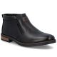 7. Schwarze Herren-Ankle-Boots aus Leder mit Reißverschluss, Rieker 14656-00