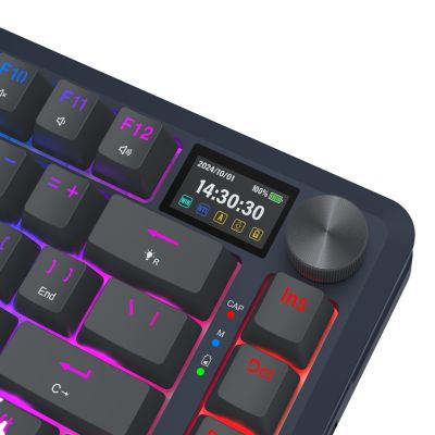 5. REDRAGON K708-RGB-PRO FLEKACT Tastatur USB + RF Wireless + Bluetooth Schwarz