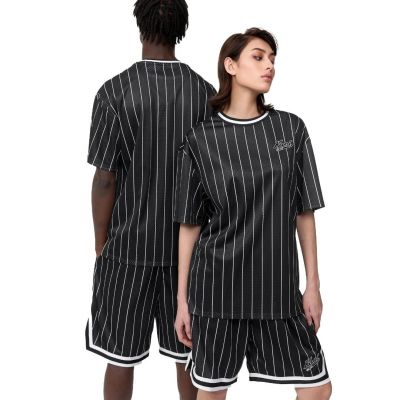 4. Karl Kani Chest Varsity Pinstripe Mesh Tee Hell M 6038524