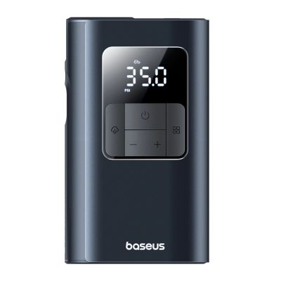 Baseus PrimeTrip VA1 75W 2-in-1 Reifenkompressor mit Taschenlampe und 6000mAh Powerbank – Schwarz