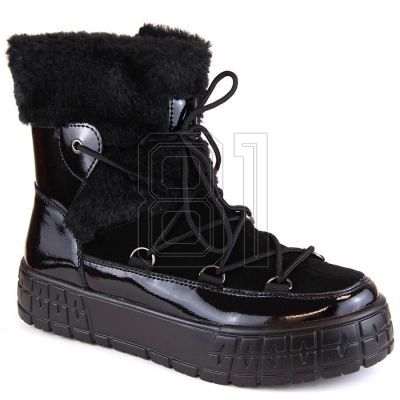 8. Filippo W PAW475A isolierte Plateaustiefeletten aus Leder, schwarz