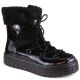 8. Filippo W PAW475A isolierte Plateaustiefeletten aus Leder, schwarz