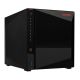 13. AS5404T NAS; Tower; 4x (3,5" SATA HDD/ 2,5" SSD); Intel Celeron N5105; 4 GB DDR4 SODIMM (max. 16 GB), 2x 2,5-GbE, 4x M.2 2280 NVMe PCIe 3.0, 3x USB 3.2 Gen, 1x HDMI 2.0b