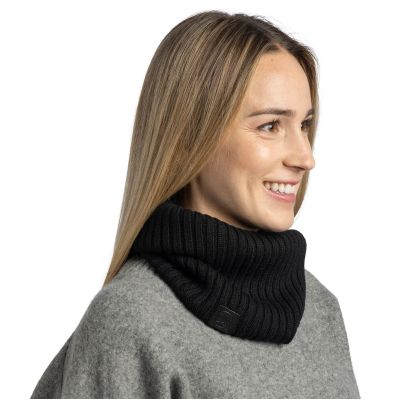 4. Buff Knitted Neckwarmer Norval Halswärmer – black, Größe: M
