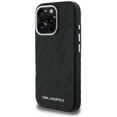 2. Karl Lagerfeld FW Stamped Karl MagSafe Hülle für iPhone 16 Pro Max - Schwarz